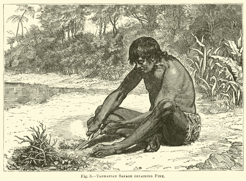 Tasmanian Savage získává oheň od English School