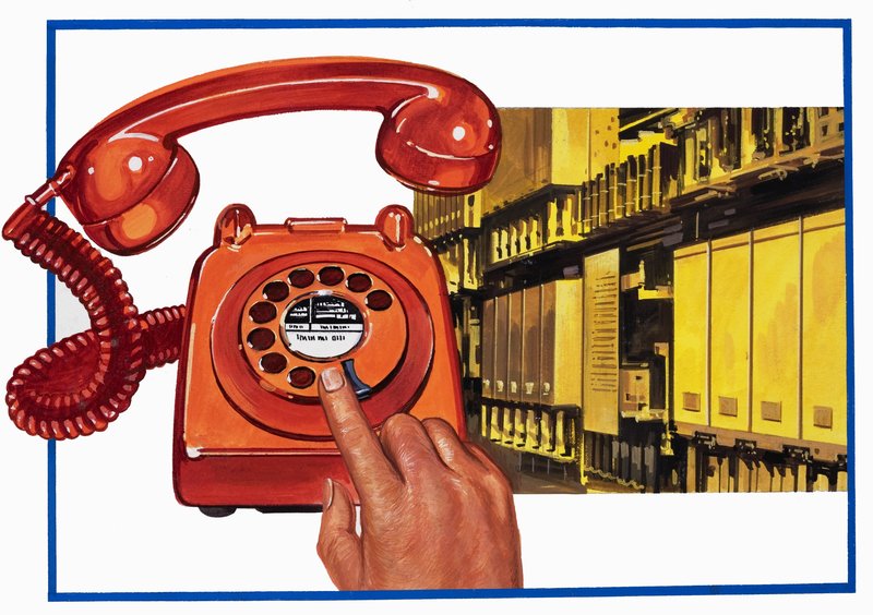 Telefon a telefonní ústředna od English School
