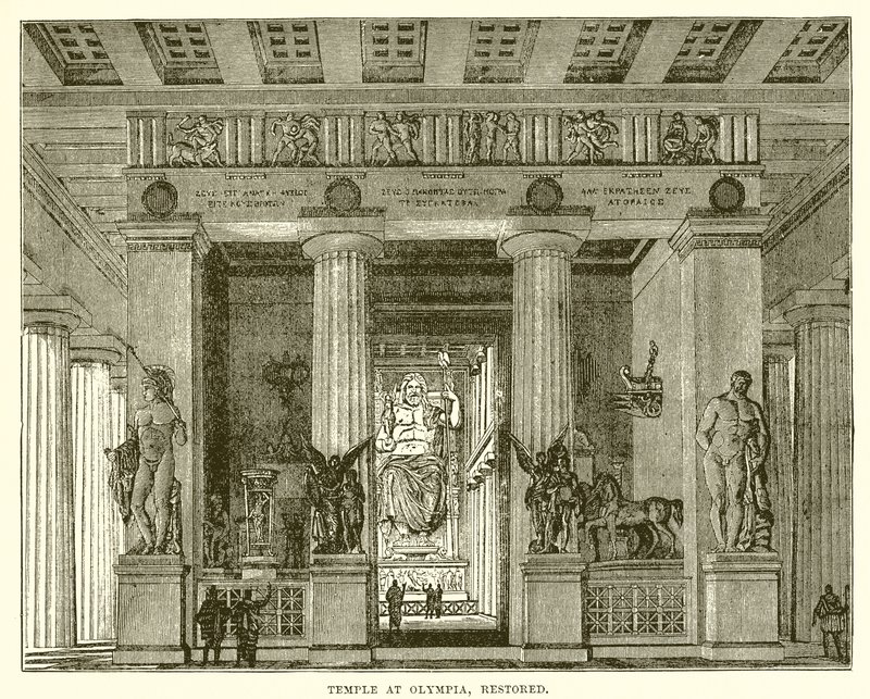 Chrám v Olympii, obnoven od English School