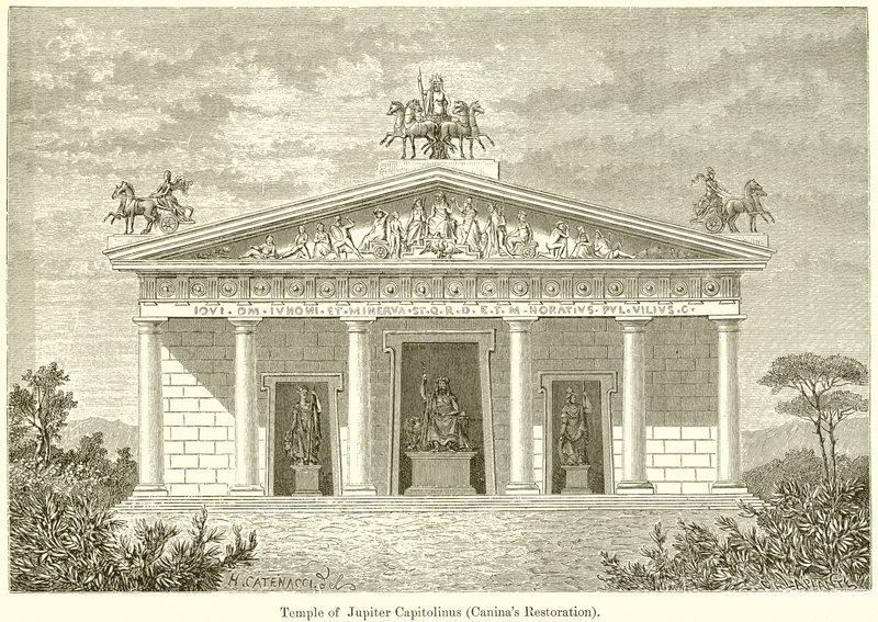 Chrám Jupitera Capitolinus (Caninas Restoration) od English School