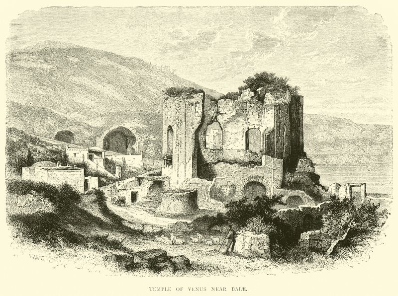 Venušin chrám poblíž Baiae od English School