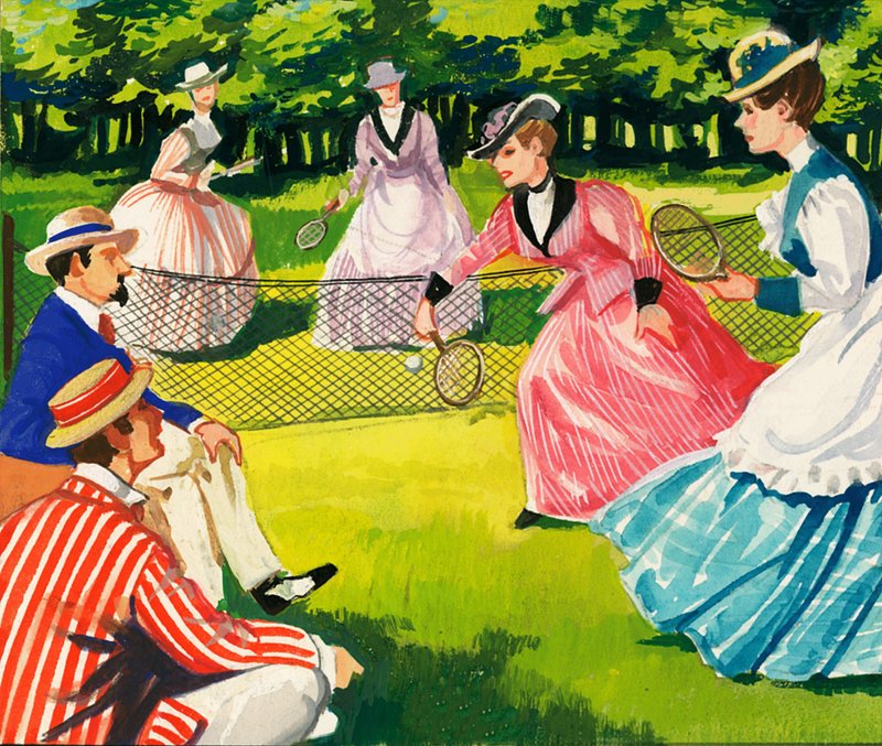 Tenis byl mezi ženami vždy oblíbený od English School