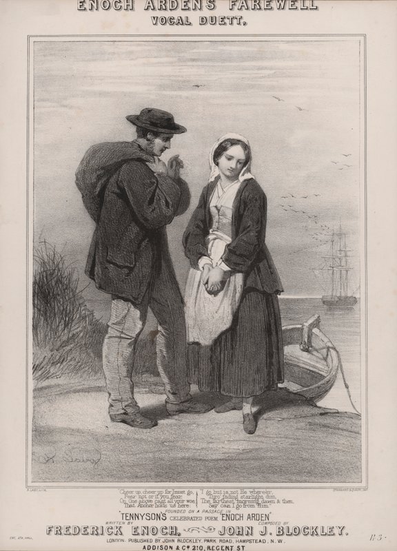 Tennysonův Enoch Arden (litho) od English School