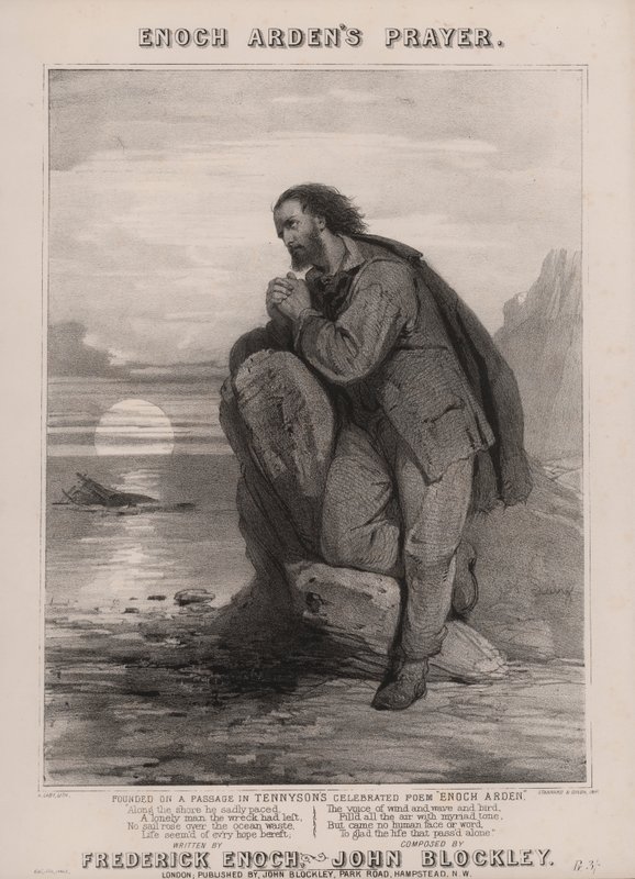 Tennysonův Enoch Arden (litho) od English School