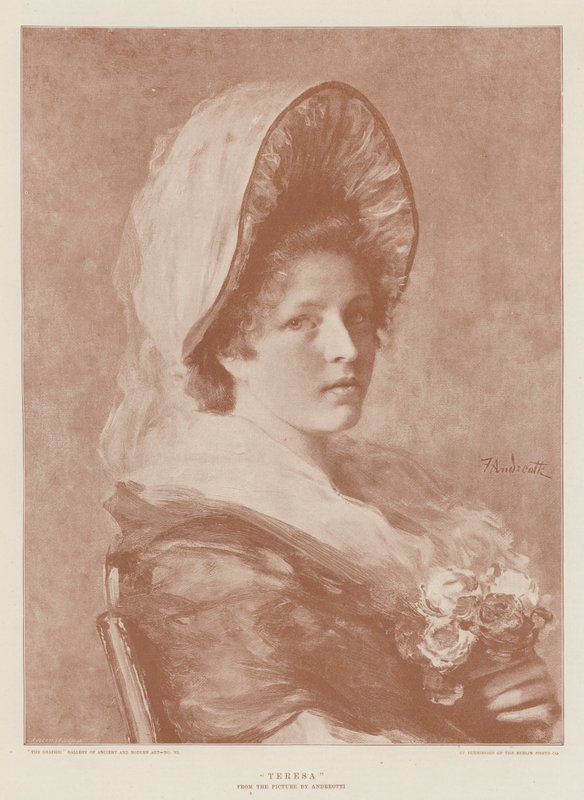Teresa (barevná litografie) od English School