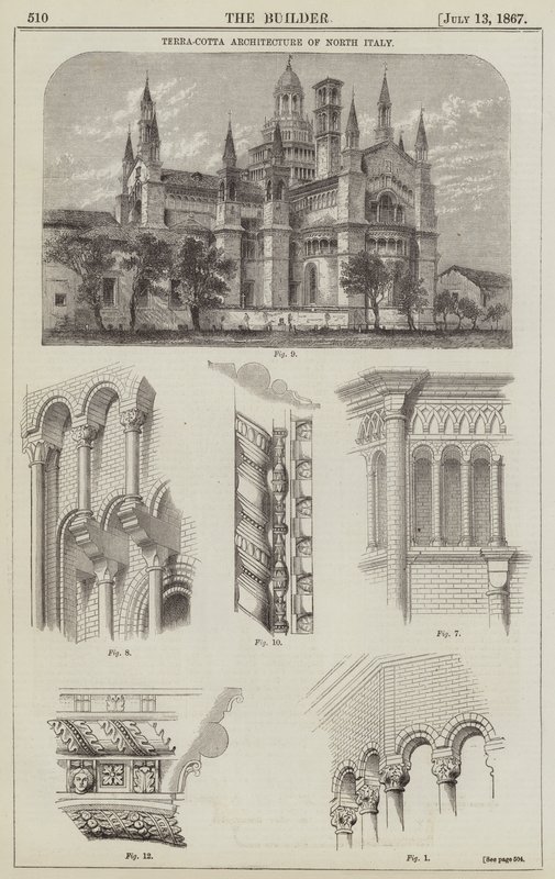 Terra-Cotta Architecture of North Italy (rytina) od English School