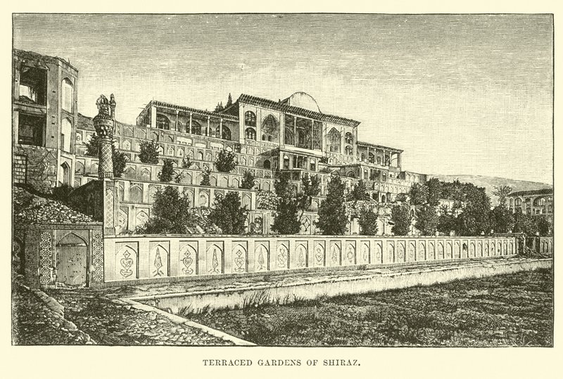 Terasovité zahrady Shiraz od English School