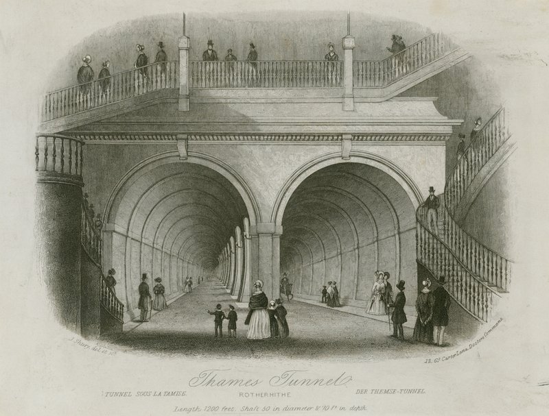 Temžský tunel, vchod do Rotherhithe od English School