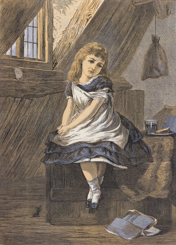 Ta příšerná Němka (barevná litografie) od English School