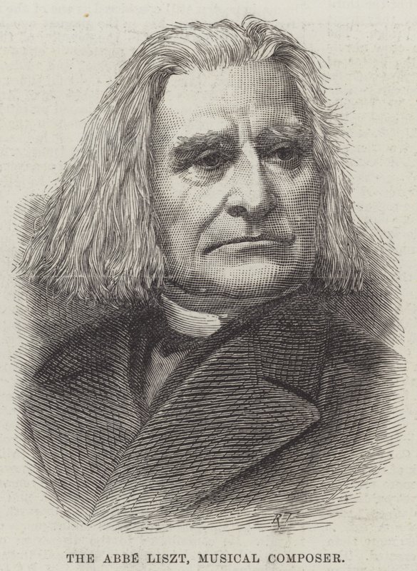 Abbé Liszt, hudební skladatel (rytina) od English School