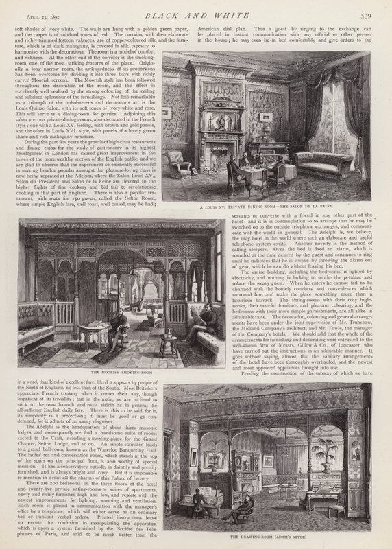 The Adelphi Hotel, Liverpool, Merseyside (litho) od English School