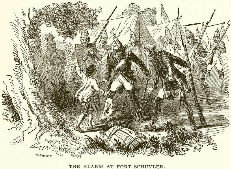 Poplach ve Fort Schuyler od English School
