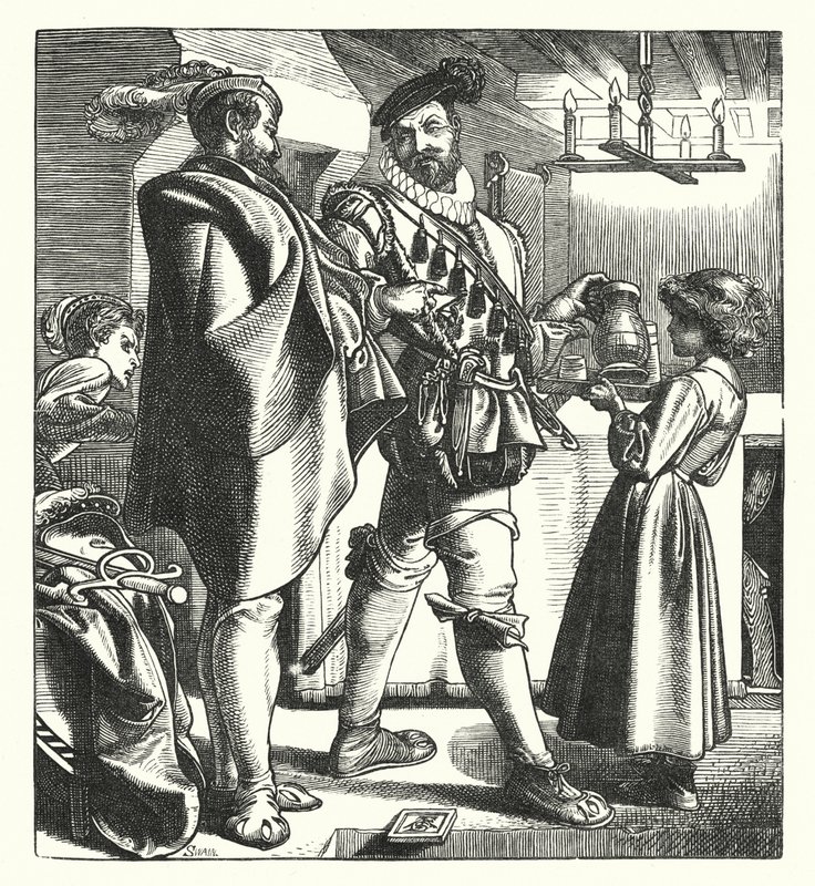 Zjevení tajného tribunálu (rytina) od English School