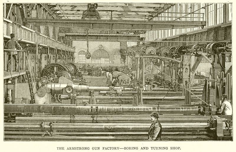 Armstrong Gun Factory – nudný a soustružnický obchod od English School