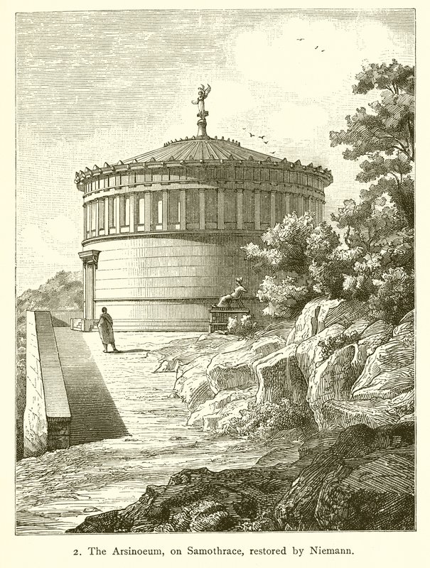 Arsinoeum na Samothrace, obnovené Nietmannem od English School