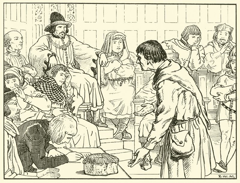 Assize of Bread (inkoust na papíře) od English School