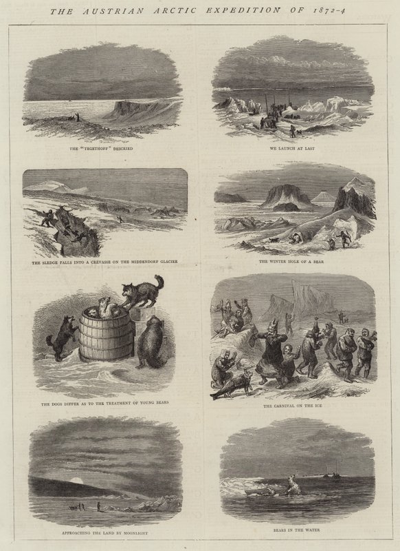 Rakouská arktická expedice 1872-4 (rytina) od English School