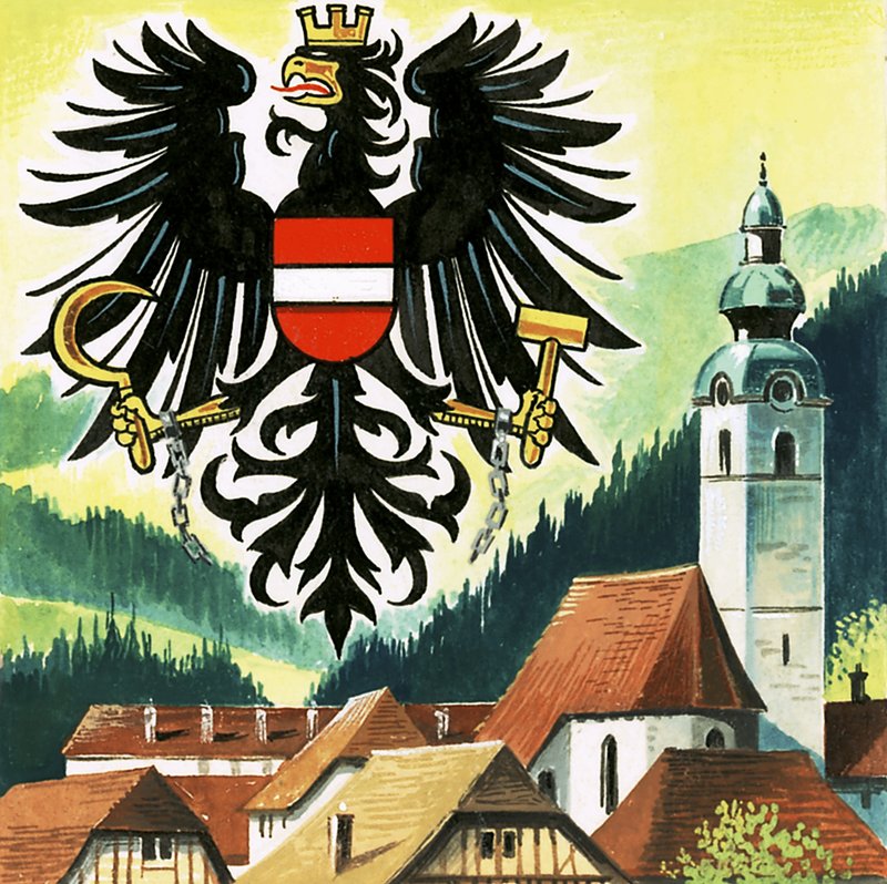 Rakouský orel, znak Rakouska od English School