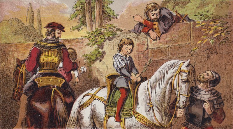 The Babes In The Wood (barva lito) od English School