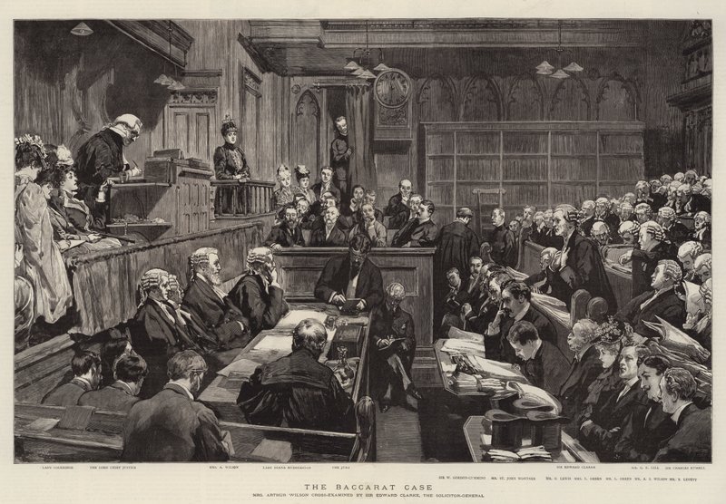 The Baccarat Case (rytina) od English School