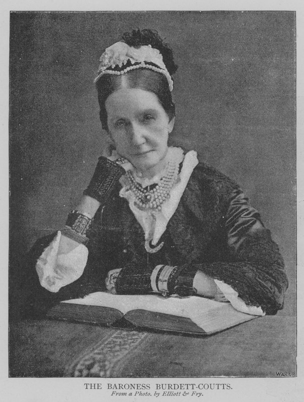 Baronka Burdett-Coutts (rytina) od English School