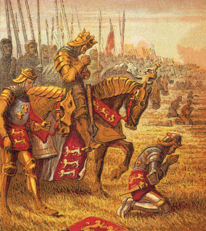 Bitva o Agincourt od English School