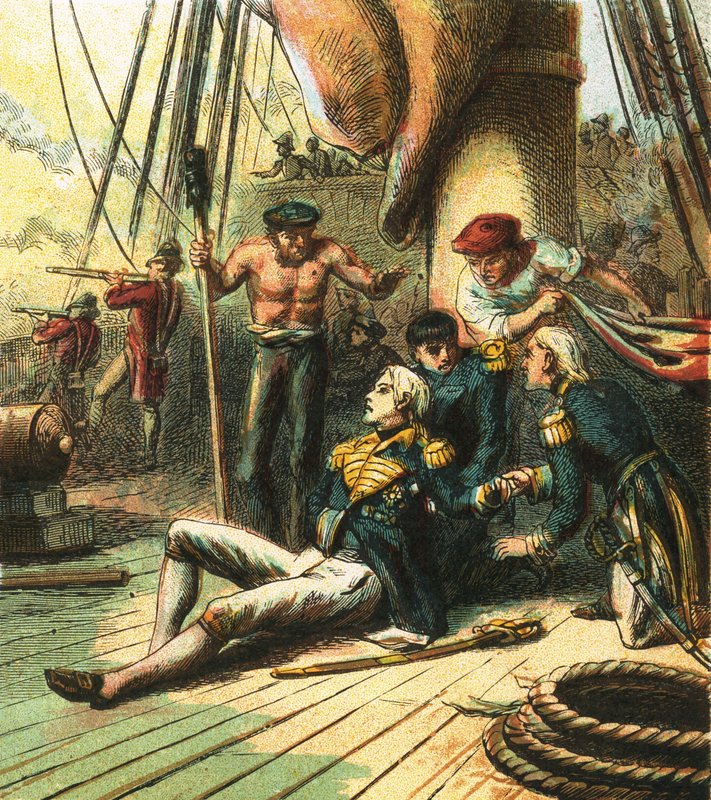 Bitva o Trafalgar od English School