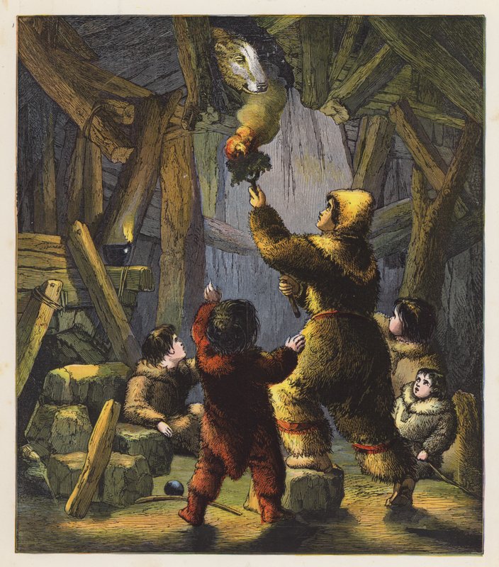 Medvěd (barevná litografie) od English School