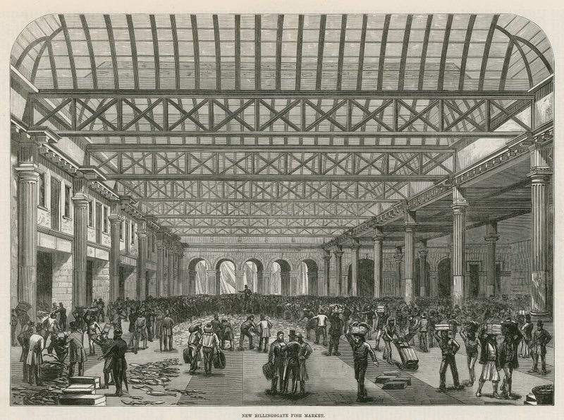 Rybí trh Billingsgate od English School