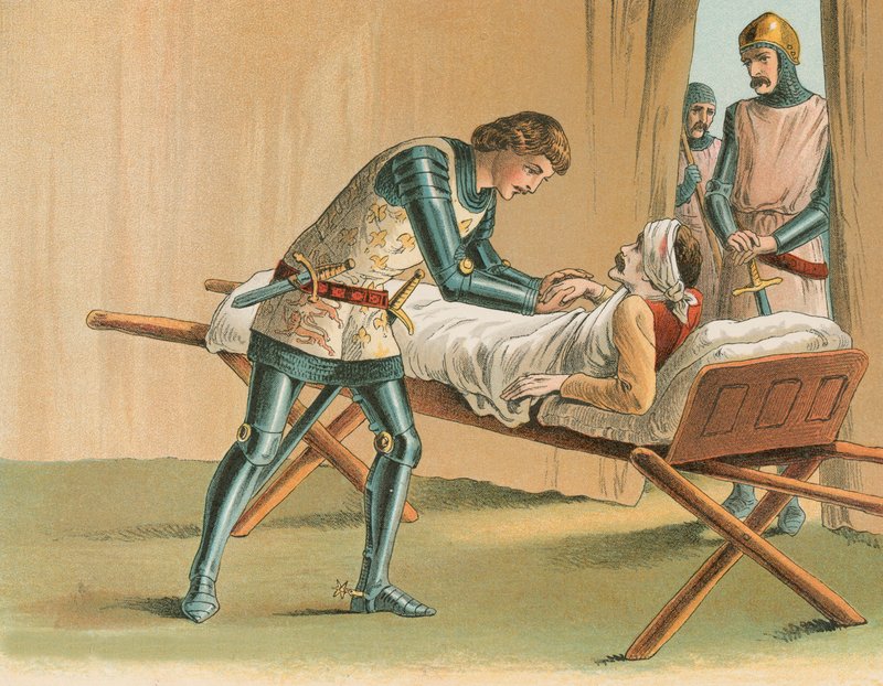 Černý princ a lord James Audley od English School