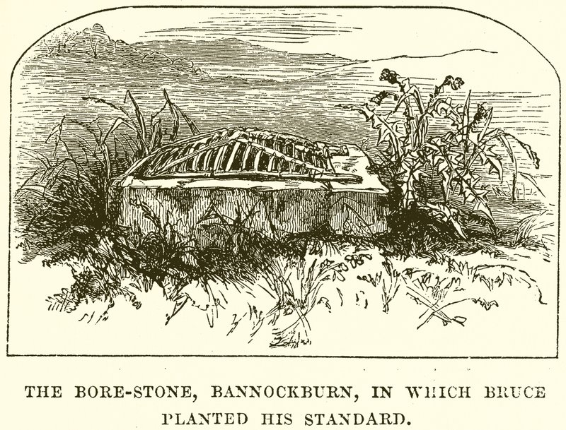 Bore-Stone, Bannockburn, do kterého Bruce zasadil svůj Standard od English School