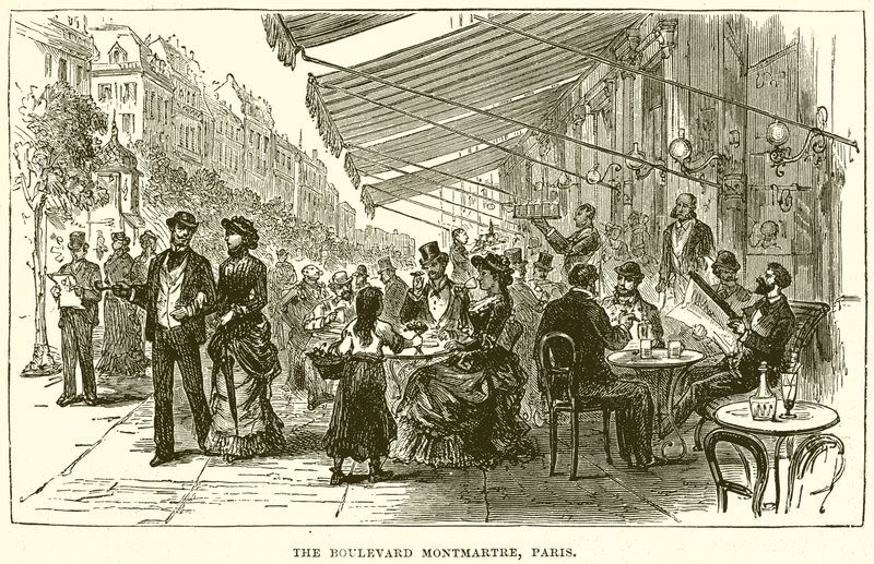 Boulevard Montmartre, Paříž od English School