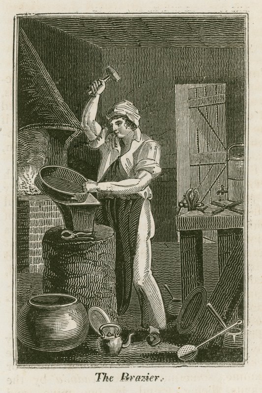 The Brazier (rytina) od English School