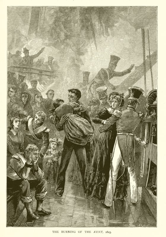 Spálení Kentu, 1825 od English School