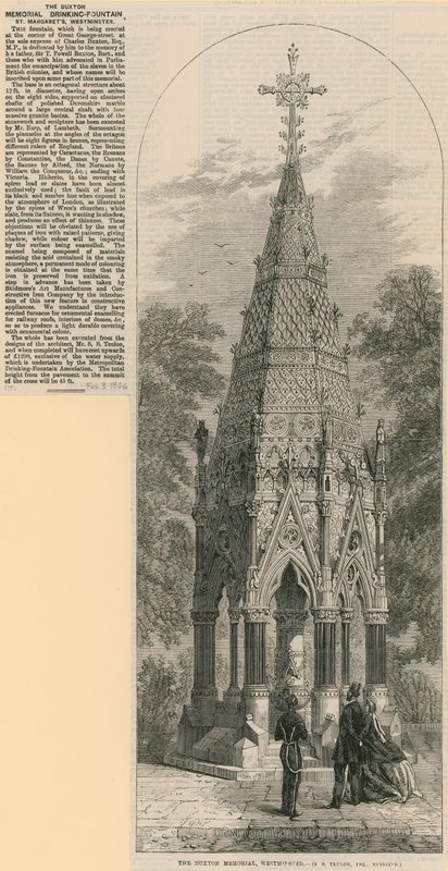 Pitná fontána Buxton Memorial, St Margarets Westminster od English School