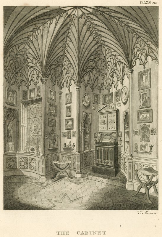 Kabinet na Strawberry Hill, Twickenham, Londýn od English School