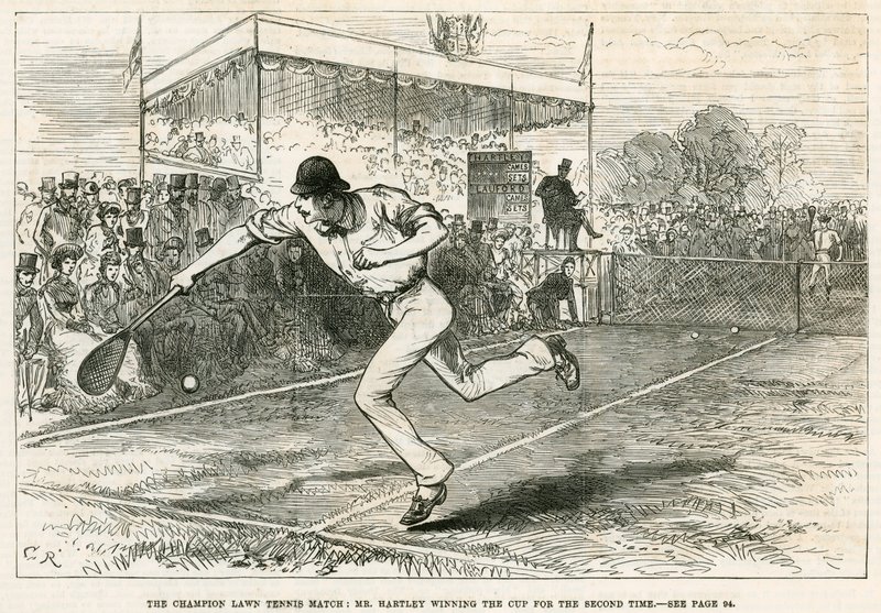 The Champion Lawn Tennis Match: Pan Hartley vyhrál pohár podruhé od English School