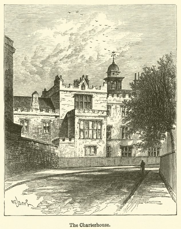 The Charterhouse (rytina) od English School