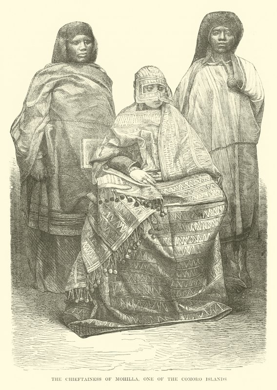 Náčelník Mohilly, jednoho z Komorských ostrovů od English School