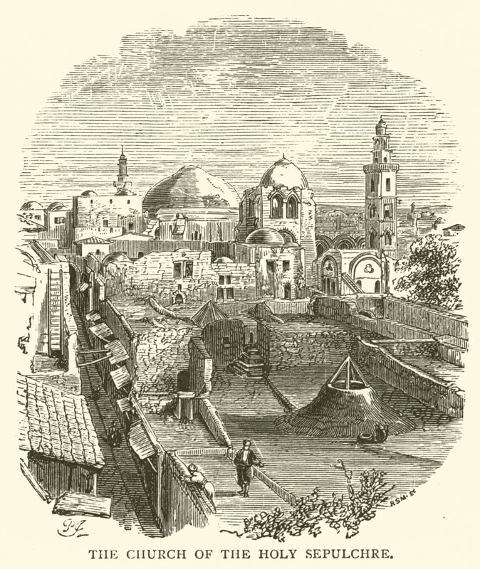 Kostel Božího hrobu (rytina) od English School