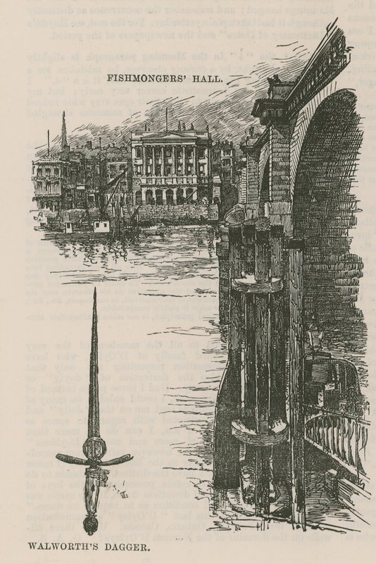 The City Guilds: The Fishmongers Company: Fishmongers Hall a Walworths Dagger od English School