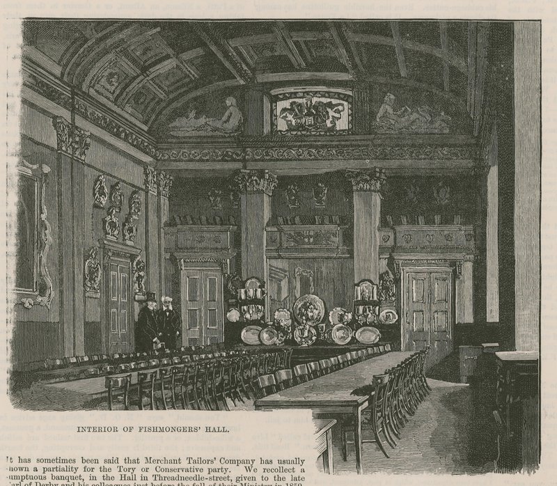 The City Guilds: The Fishmongers Company: Interiér Fishmongers Hall od English School