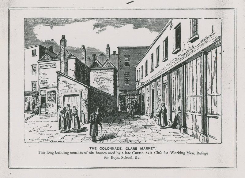 Kolonáda, Clare Market, Londýn od English School
