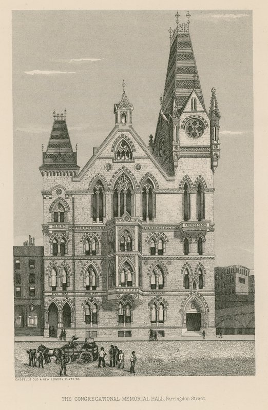Congregational Memorial Hall, Farringdon Street, Londýn od English School