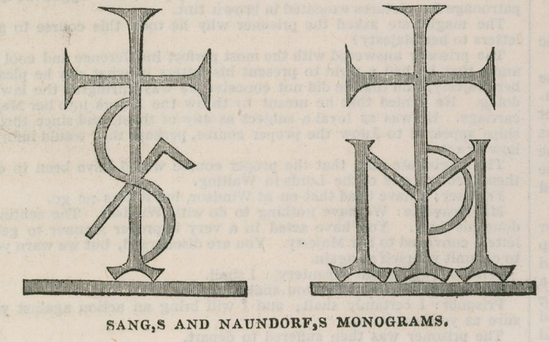 The Conservative Clubhouse: Sangs and Naundorfs Monograms od English School