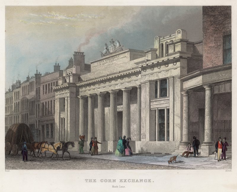 Corn Exchange, Mark Lane, Londýn od English School