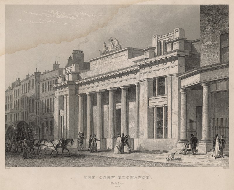 Corn Exchange, Mark Lane, Londýn od English School