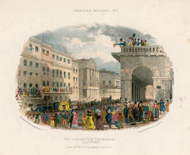 Korunovační průvod, 8. září 1831 od English School