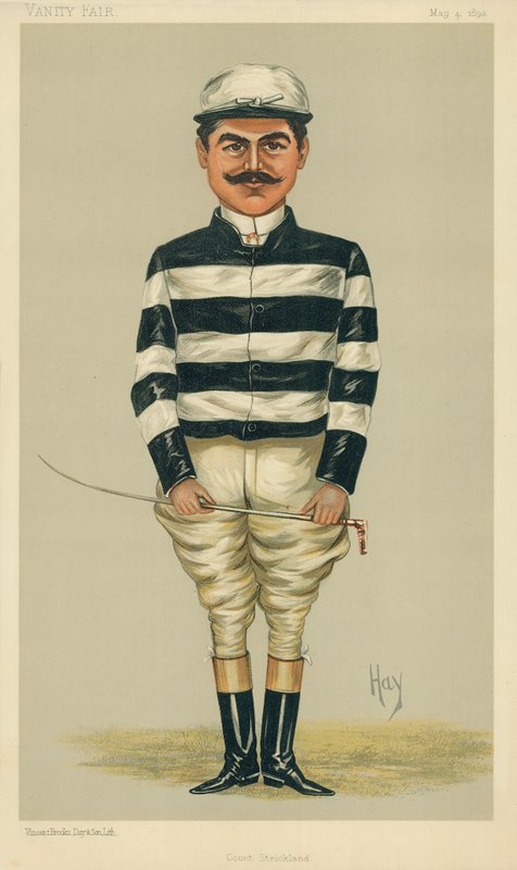 Hrabě Della Catena, hrabě Strickland, 4. května 1893, karikatura Vanity Fair od English School