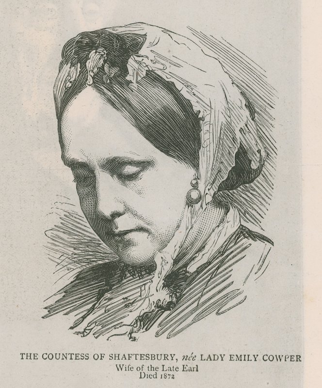Hraběnka ze Shaftesbury, rozená lady Emily Cowperová od English School